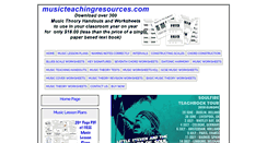 Desktop Screenshot of musicteachingresources.com